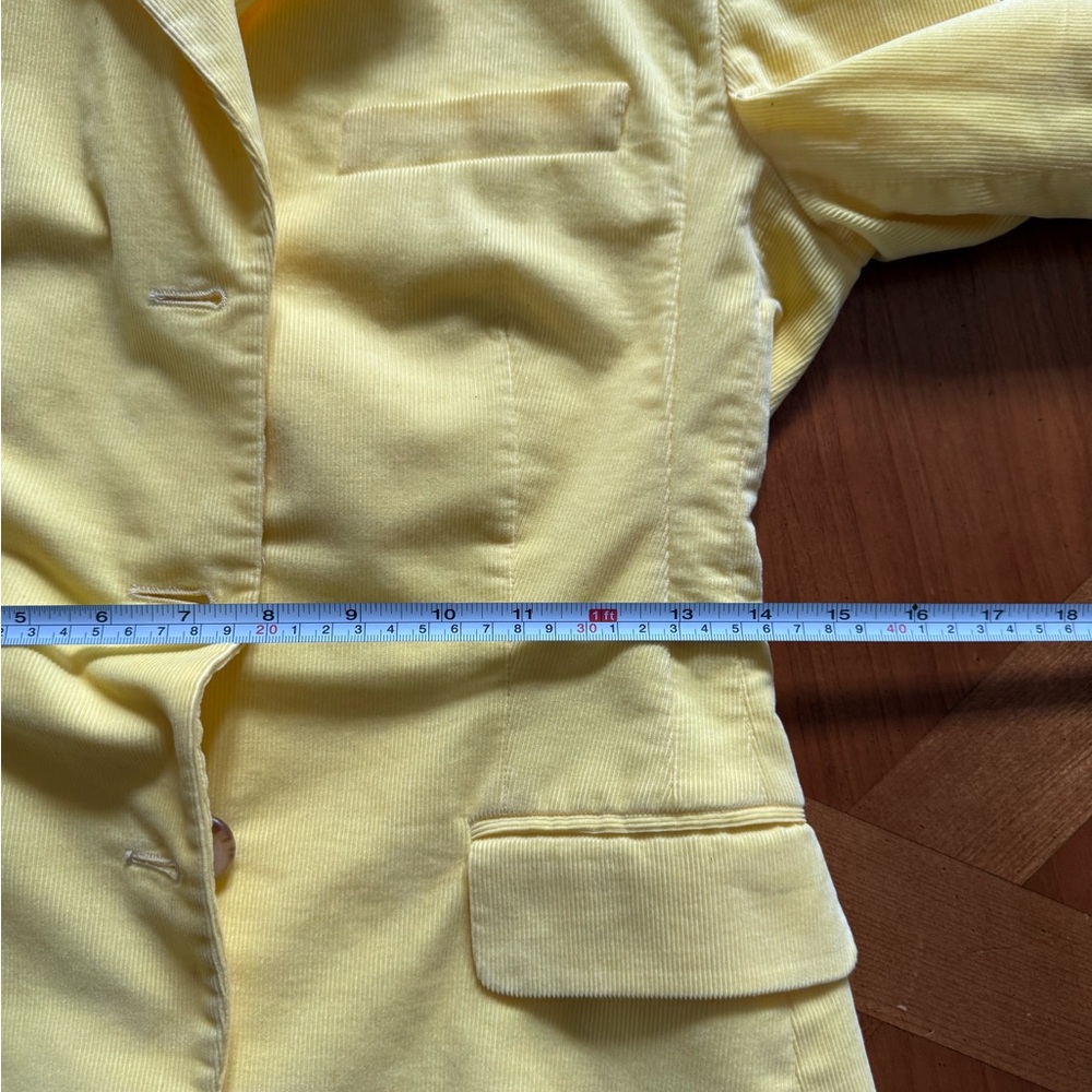 Ralph Lauren Bright Yellow 100% cotton, made in Italy Blazer - Picture 12 of 12